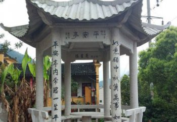 广州中领雕塑-精致优雅的凉亭石雕