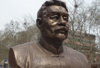 广州鲁迅头像校园名人铜雕，传承文化，缔造经典
