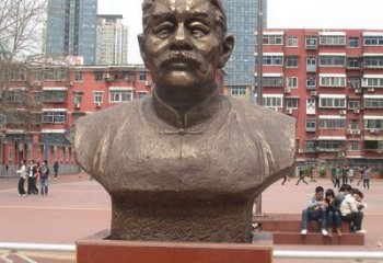 广州中领雕塑为您打造高端优质的鲁迅胸像铜雕