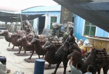广州骆驼公园动物铜雕魅力无限