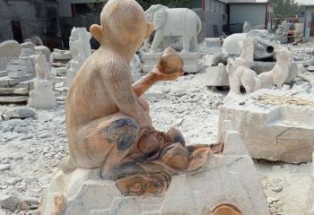 广州精美猴子石雕，带来浓浓的节日气息