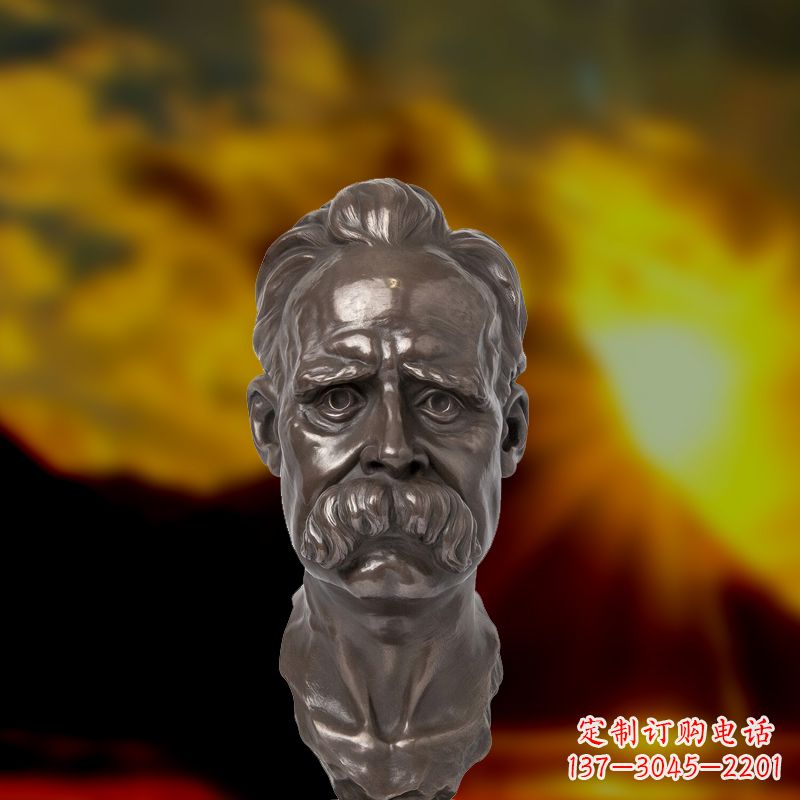 广州尊贵的尼采铜雕头像