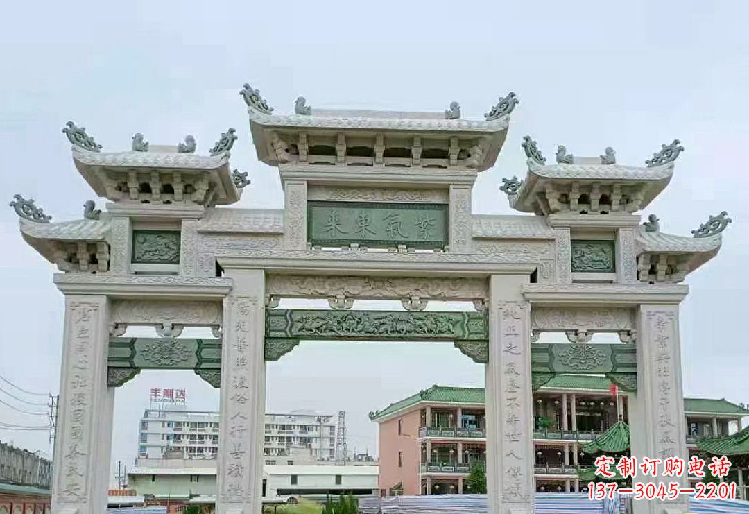 广州精美的牌楼石雕雕塑