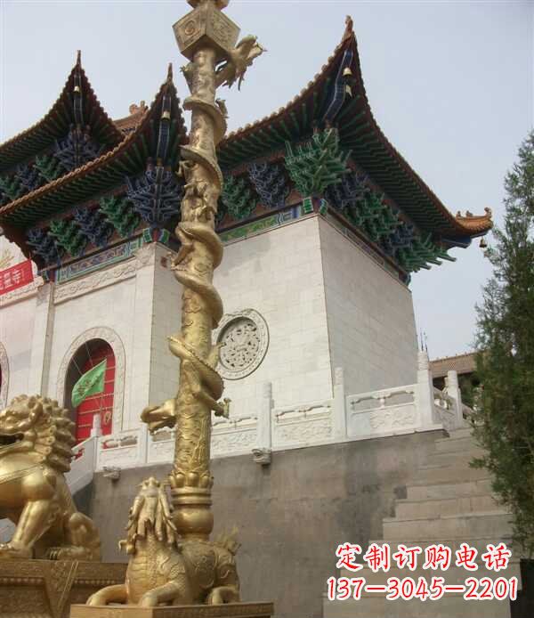 广州盘龙柱铜雕 (2)
