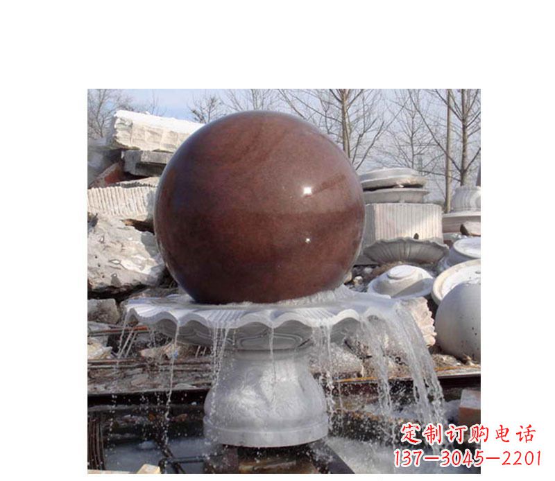 广州喷泉小型风水球石雕