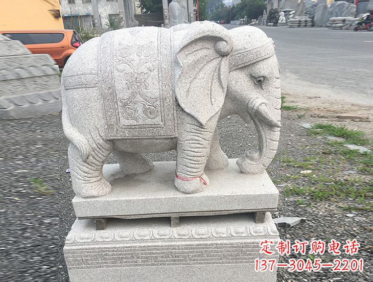 广州普通石雕大象