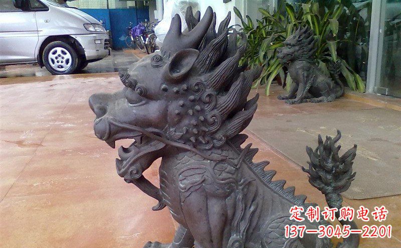 广州中领雕塑:舍利子之源,麒麟铸铜神兽铜雕