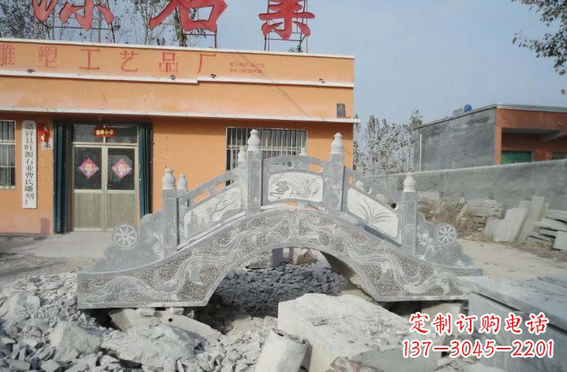 广州青石仿古拱桥雕塑,令领雕塑为您打造