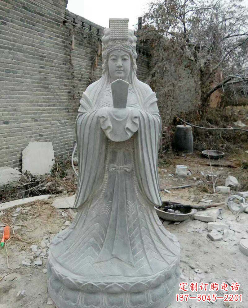 广州青石妈祖神像雕塑,传承中华民族精神
