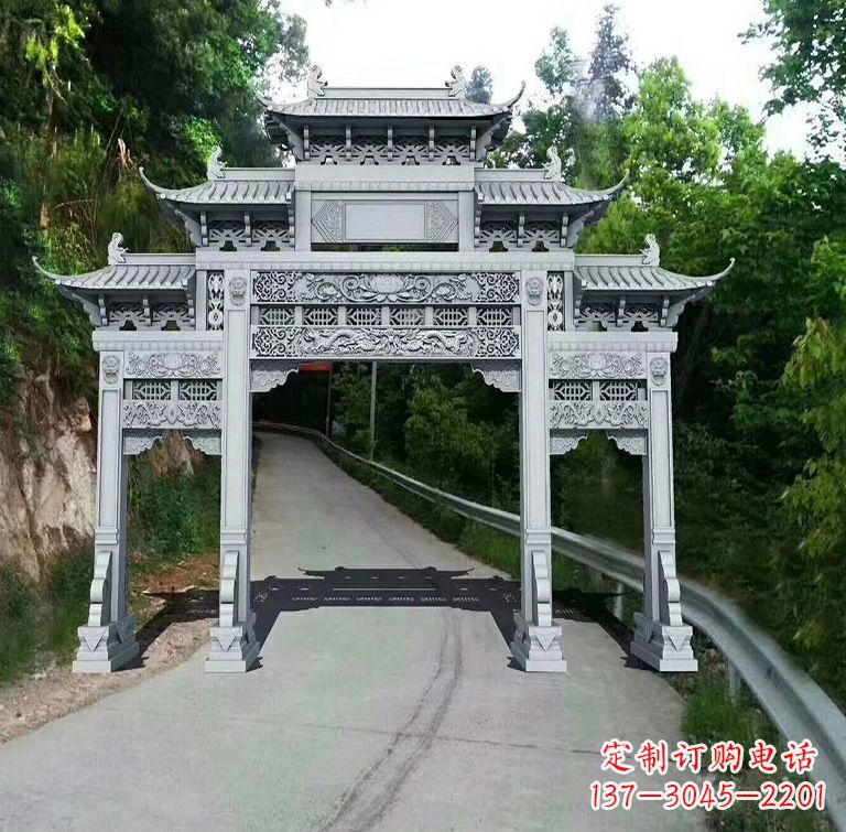 广州青石牌坊雕塑