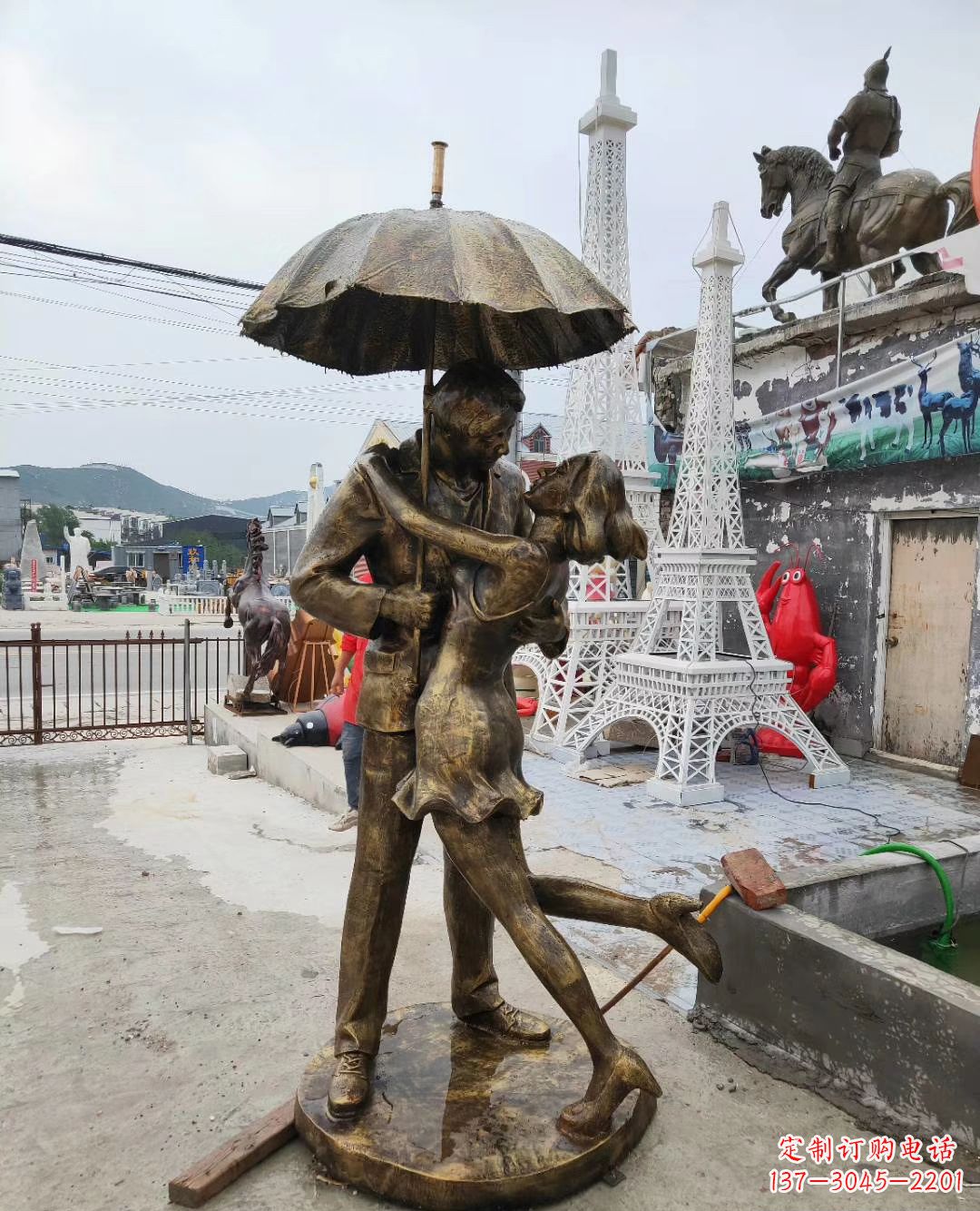 广州真爱永恒,浪漫情侣铜雕塑