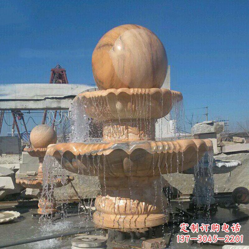 广州曲阳石雕风水球喷泉:给你家的空间带来最好的祝福