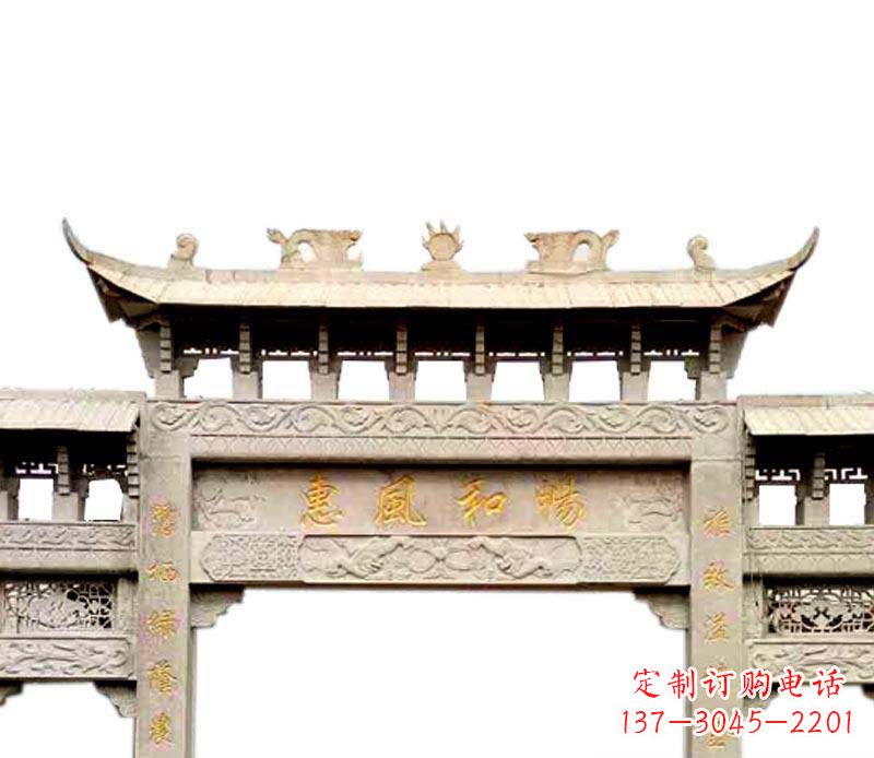 广州牌坊石雕–传承传统文化,给空间增色彩