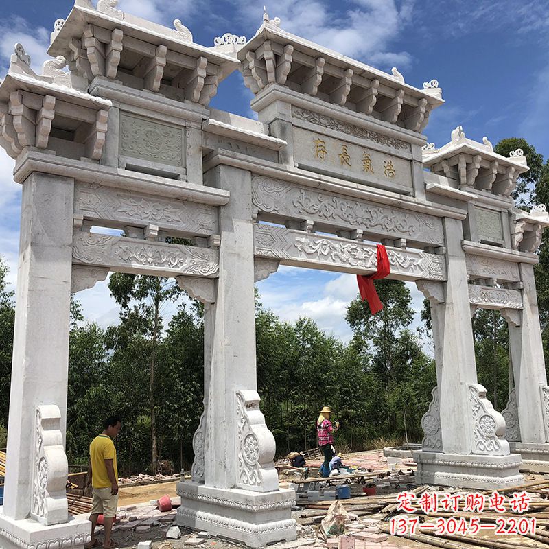 广州石雕牌坊陵墓雕塑，让你的家族历史永载史册