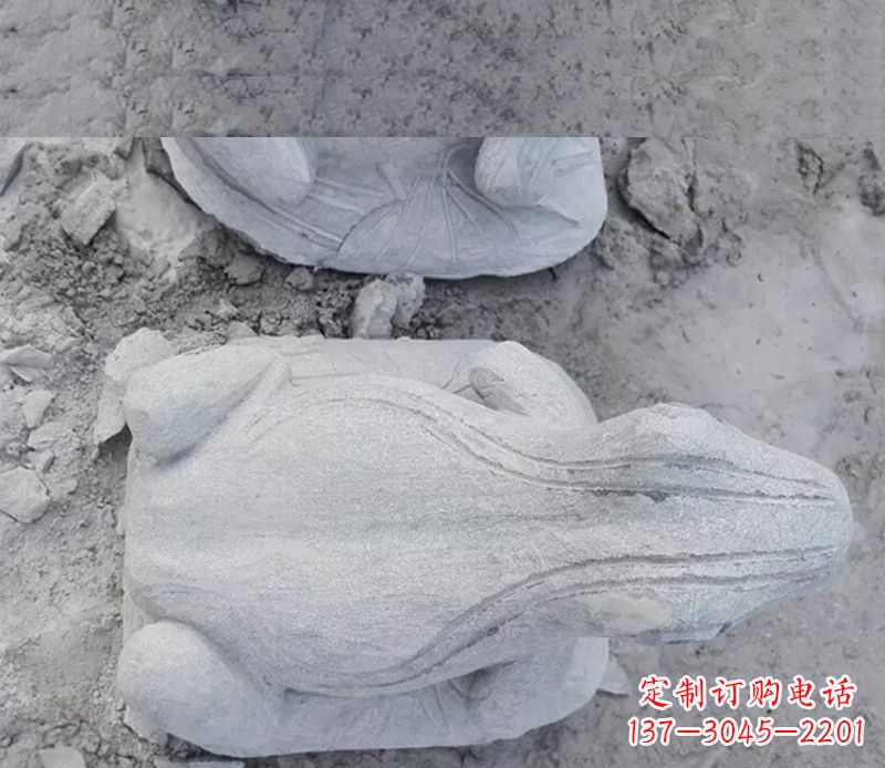 广州石雕青蛙雕塑