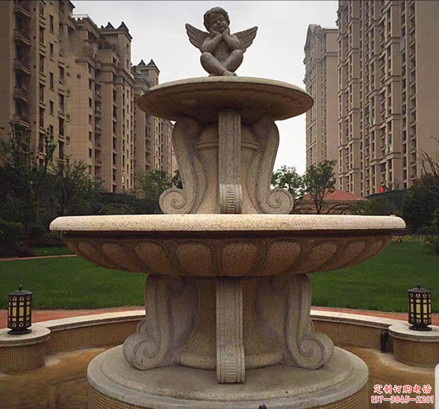 广州石雕鱼喷泉