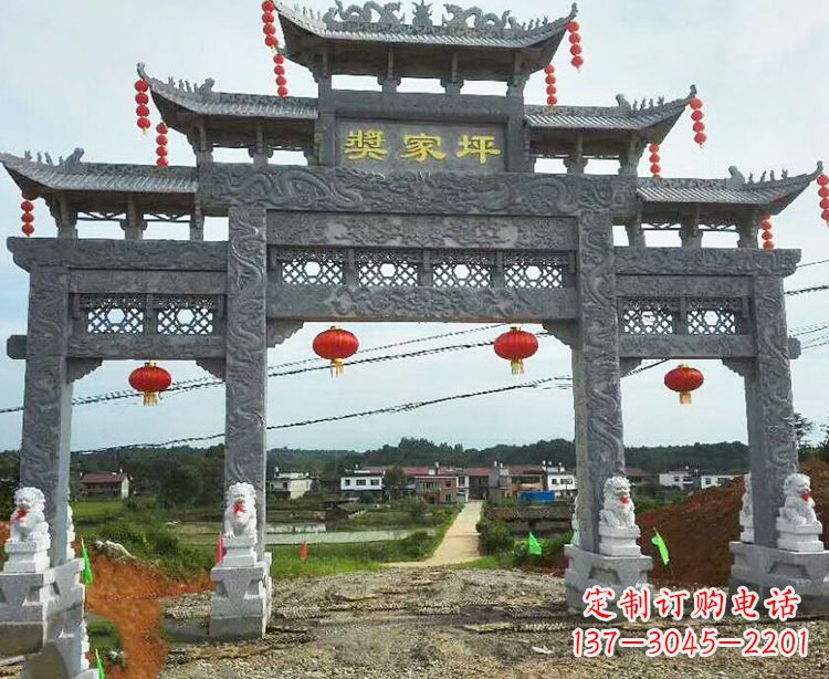 广州石牌坊石雕