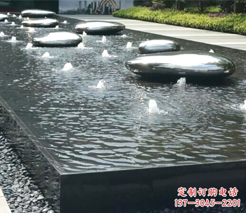广州水滴水池不锈钢雕塑