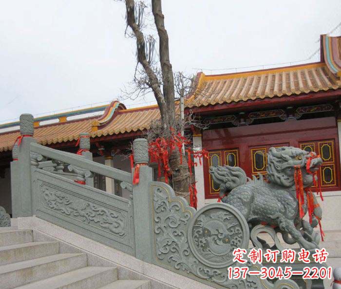 广州寺庙景观仿古石栏板