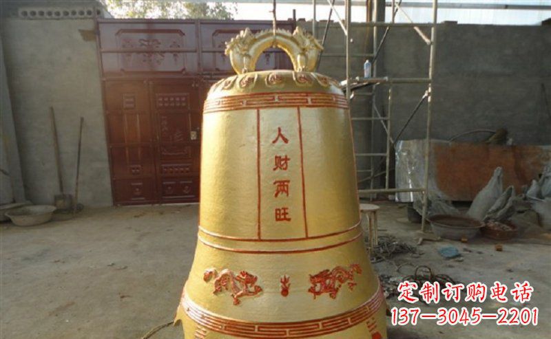 广州寺庙铸铜钟雕塑