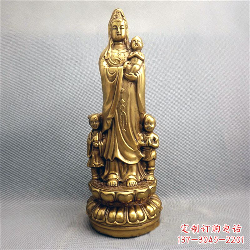 广州送子观音纯铜雕塑