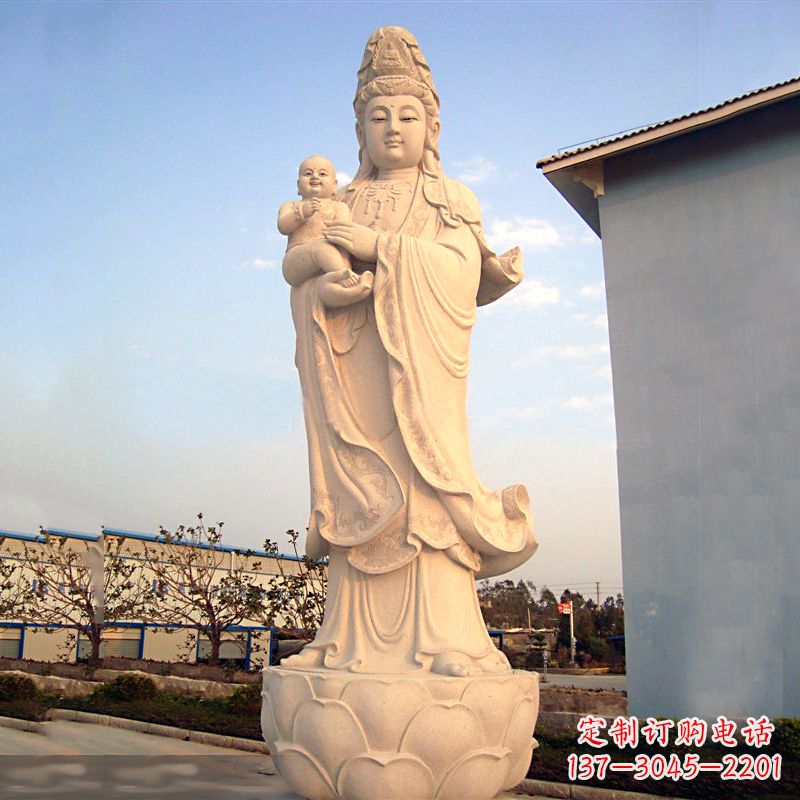 广州送子观音石雕