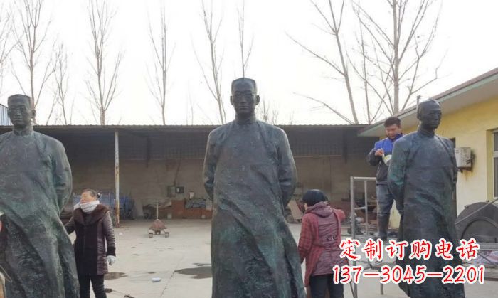 广州陶行知人物铜雕 (3)