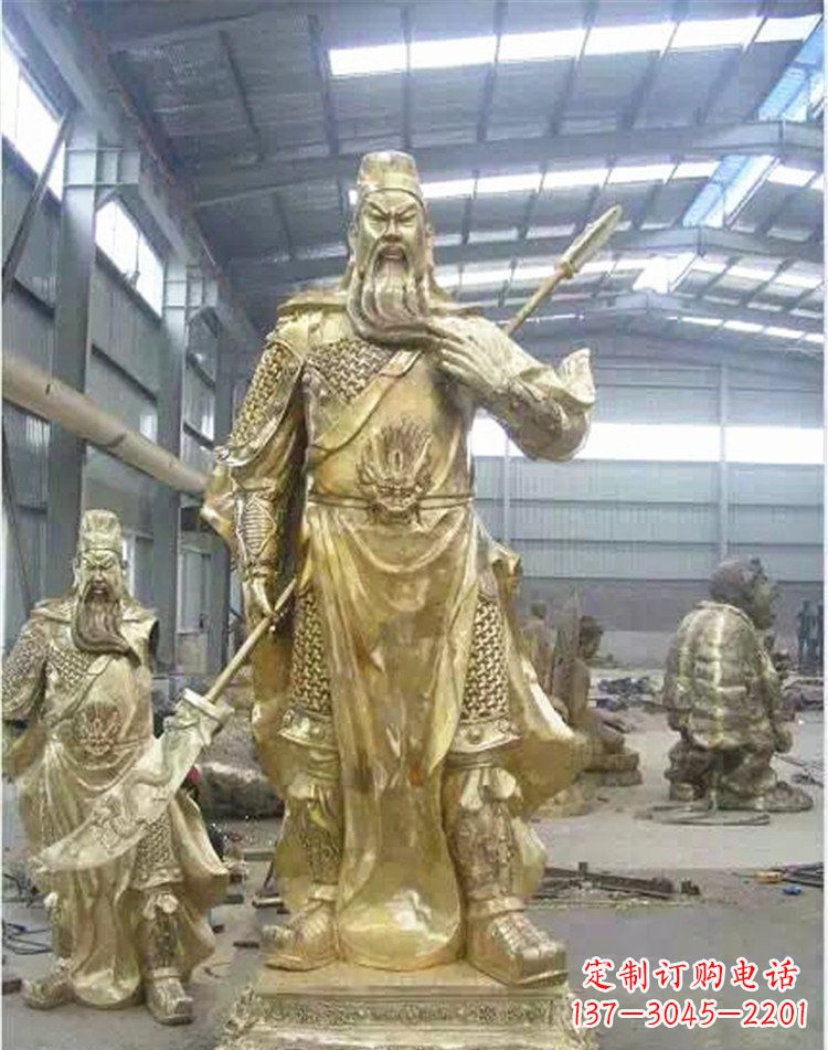 广州提刀关公武财神雕塑