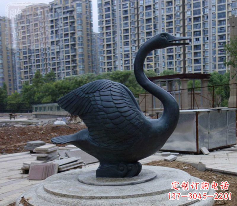 广州天鹅动物铜雕
