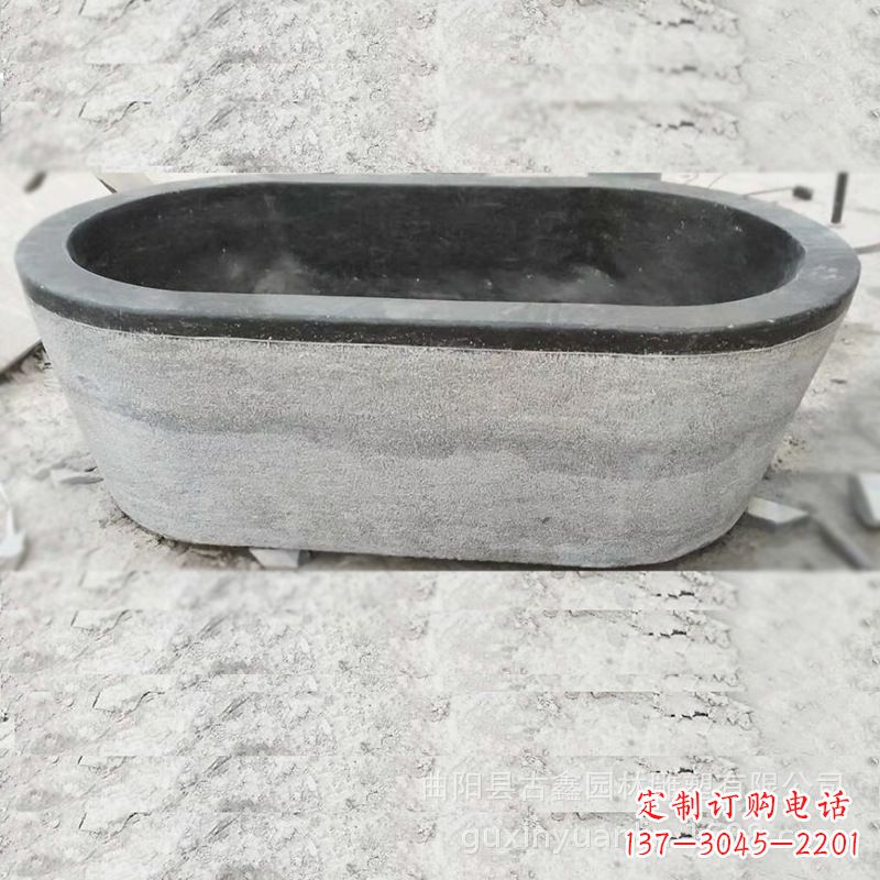 广州庭院养鱼石雕水槽