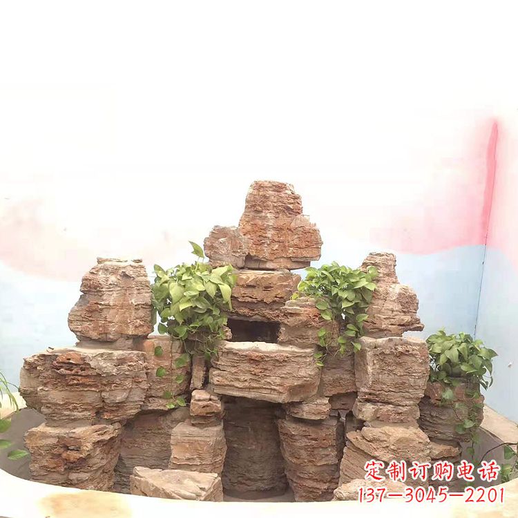 广州庭院园林假山鱼池