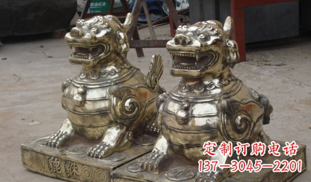 广州庭院招财貔貅动物铜雕