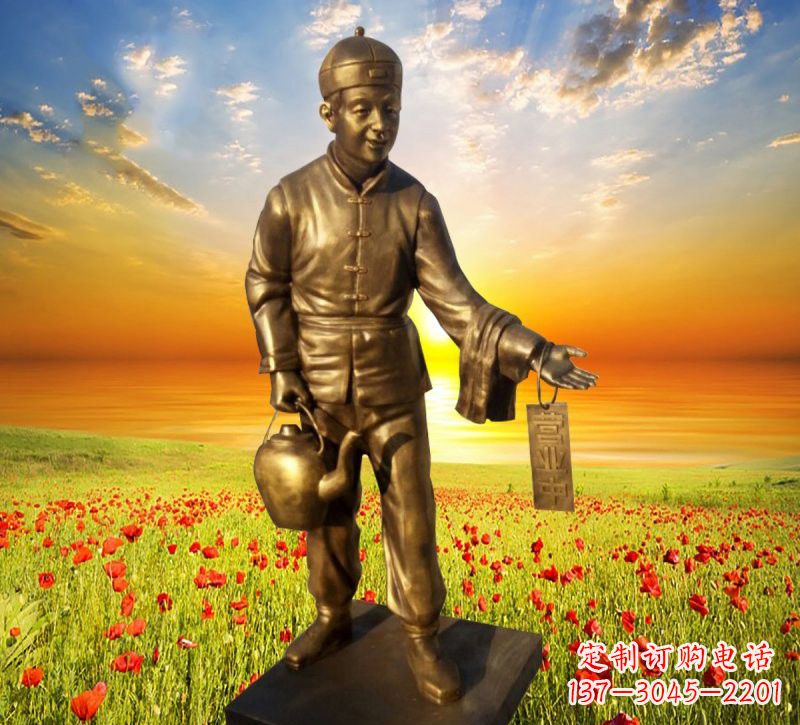 广州铜雕店小二
