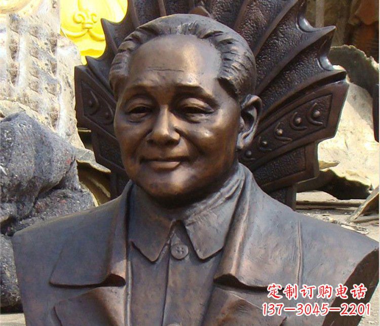 广州铜雕广场邓小平肖像雕塑