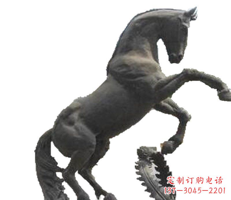 广州铜雕广场街道景观摆件动物马雕塑
