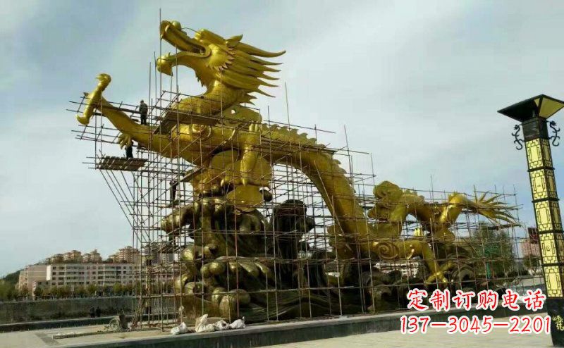 广州铜雕广场神龙景观摆件