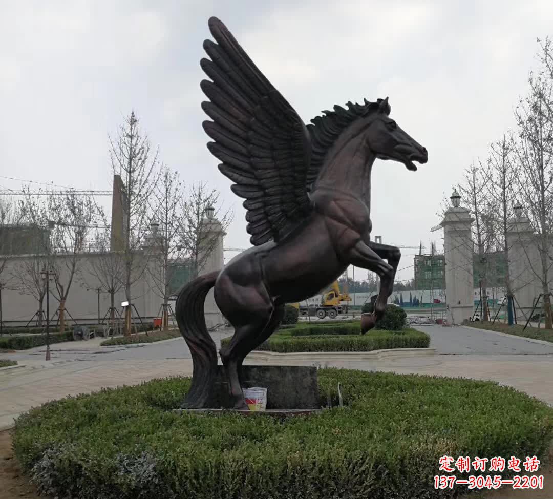 广州铜雕景观飞马