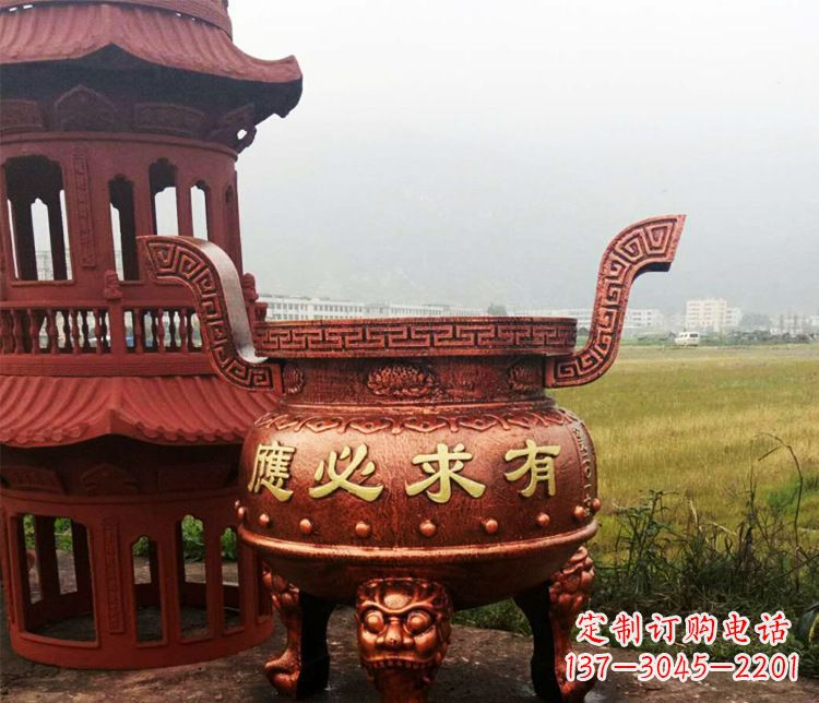 广州铜雕景观香炉