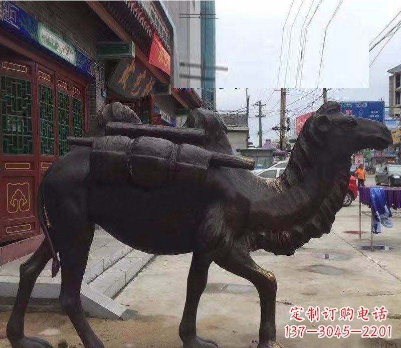 广州铜雕骆驼公园动物雕塑