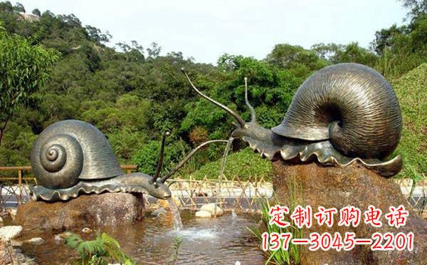 广州铜雕喷水蜗牛