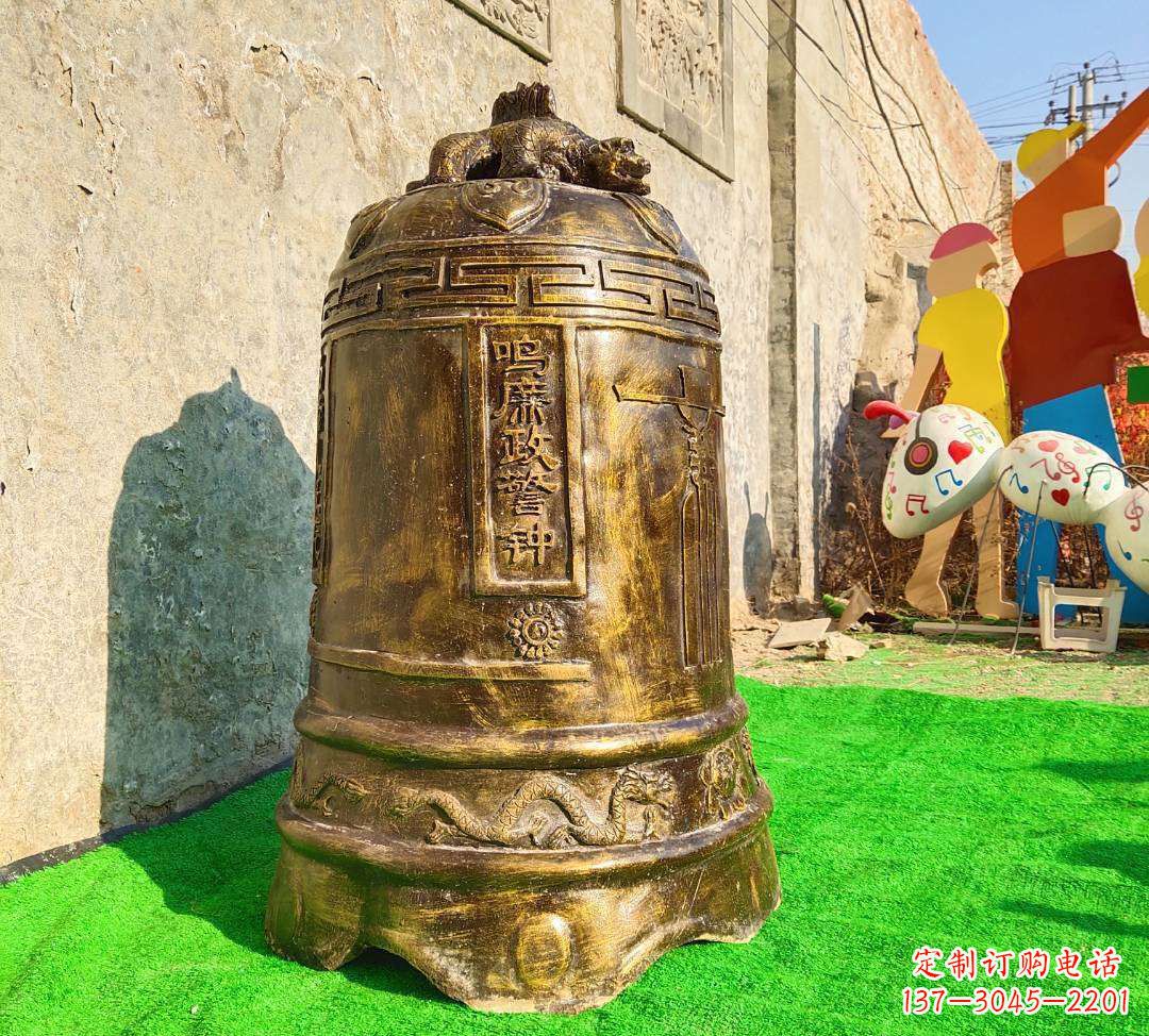广州铜雕寺庙警钟雕塑摆件
