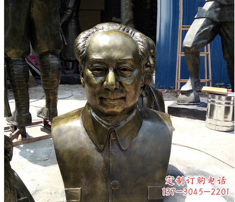 广州铜雕伟人毛主席胸像