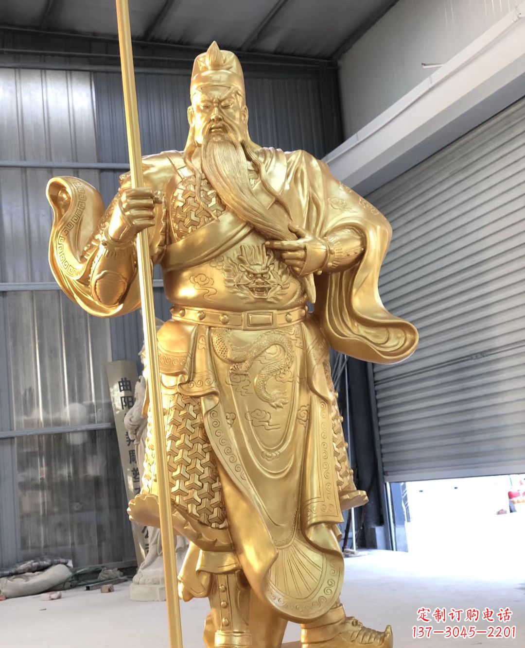 广州铜雕武财神雕塑