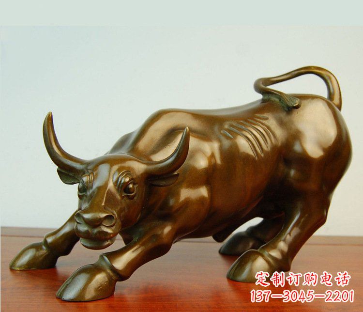 广州铜雕小区动物牛摆件