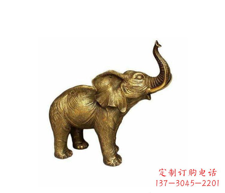 广州铜雕园林动物小象雕塑
