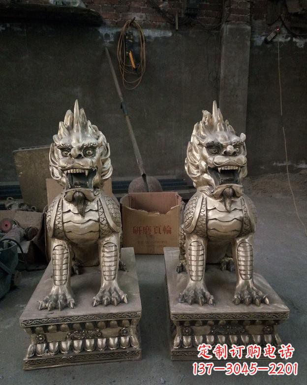 广州铜雕镇宅麒麟