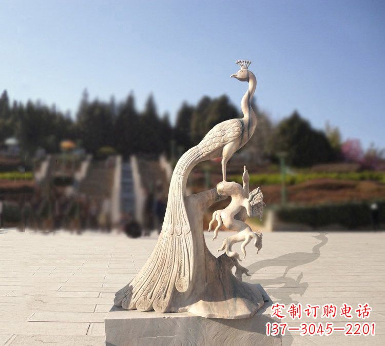 广州晚霞红孔雀石雕