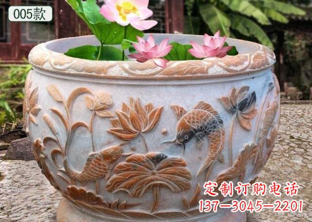 广州晚霞红水缸鱼缸雕塑