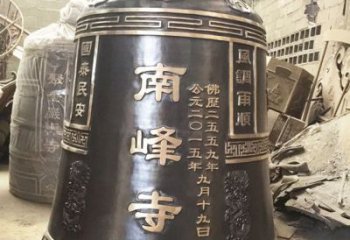 广州定制南峰寺铜钟，打造精致宗教雕塑