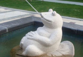 广州无边界精致艺术——喷水青蛙石雕